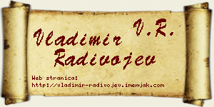 Vladimir Radivojev vizit kartica